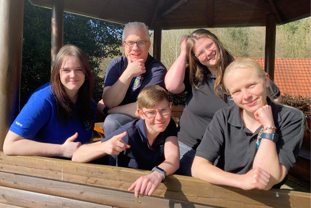 Die JRK-Landesleitung auf einem Gruppenbild.